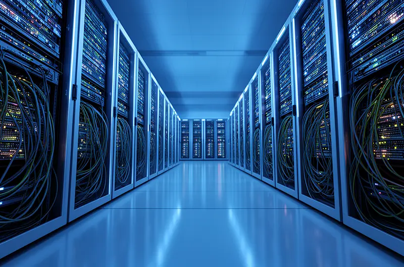 Centralita telefónica moderna instalada en oficina empresarial, Sistema VoIP con teléfonos IP conectados en red corporativa, Comparativa visual entre centralita analógica y digital para empresas, Panel de control de centralita telefónica con extensiones activas, Equipo técnico configurando sistema de comunicación empresarial