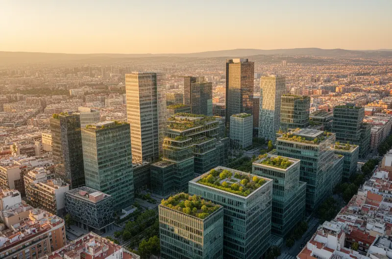 equipo de ingenieros realizando consultoría informática en oficina de Madrid, infraestructura de servidores y redes gestionada por técnicos especializados, sistema de seguridad informática con firewall protegiendo red empresarial, profesionales IT analizando arquitectura de sistemas en sala de reuniones, centro de datos con equipos de backup y almacenamiento redundante