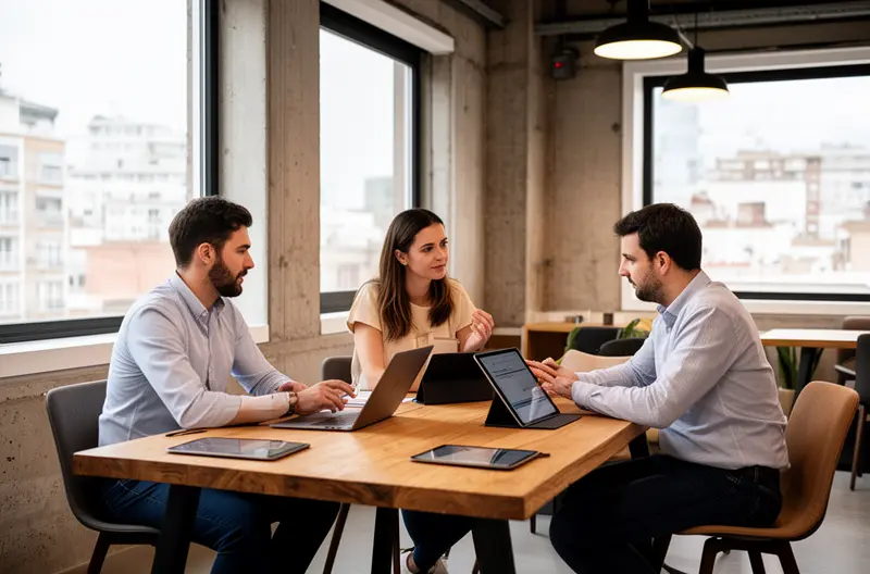 Técnico realizando mantenimiento preventivo en servidor empresarial en Córdoba, Equipo informático siendo revisado durante auditoría de seguridad, Sala de servidores con sistemas monitorizados y protegidos, Profesional IT ofreciendo soporte técnico presencial en oficina, Panel de control mostrando estado óptimo de infraestructura tecnológica