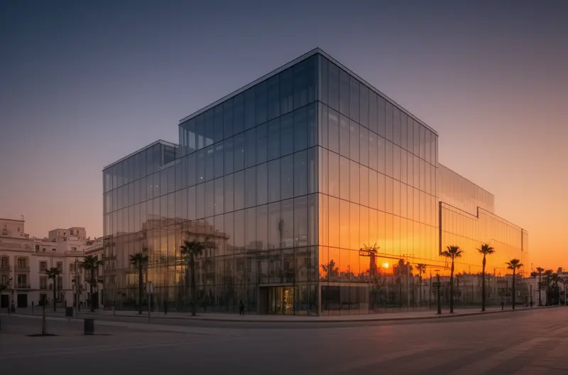 Técnico realizando mantenimiento preventivo en servidor empresarial en Cádiz, Equipo de soporte informático trabajando en oficina moderna gaditana, Panel de monitorización de sistemas IT con alertas de seguridad, Empresario revisando plan de mantenimiento informático personalizado, Infraestructura de red protegida con firewall y soluciones de ciberseguridad