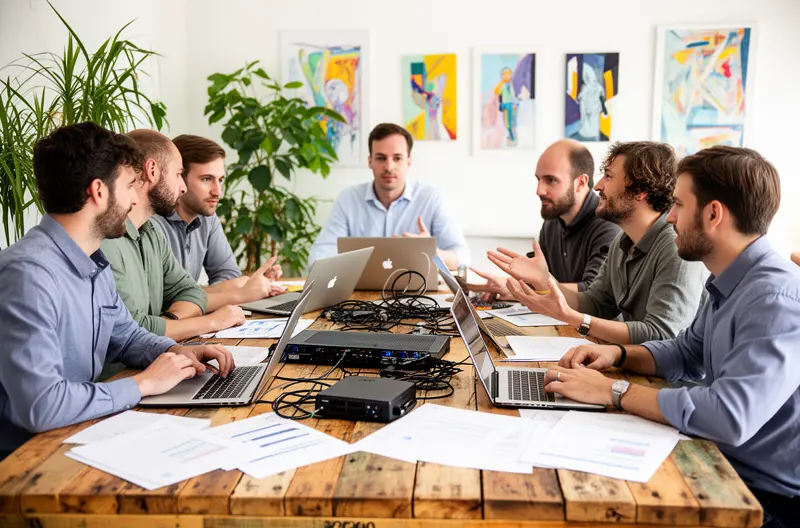 Técnico informático realizando mantenimiento preventivo en oficina de Burgos, Equipo de soporte IT configurando servidores en empresa burgalesa, Auditoría informática profesional en instalaciones empresariales de Burgos, Soporte remoto resolviendo incidencias técnicas para PYME en Burgos, Infraestructura tecnológica moderna gestionada por servicio de mantenimiento en Burgos