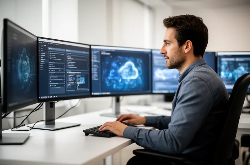 Técnico realizando mantenimiento preventivo en servidor empresarial en Tres Cantos, Equipo de soporte informático atendiendo incidencia crítica en oficina de Tres Cantos, Sistema de backup automatizado protegiendo datos empresariales en Tres Cantos, Firewall de seguridad perimetral instalado en empresa de Tres Cantos, Auditoría informática gratuita evaluando infraestructura tecnológica en Tres Cantos