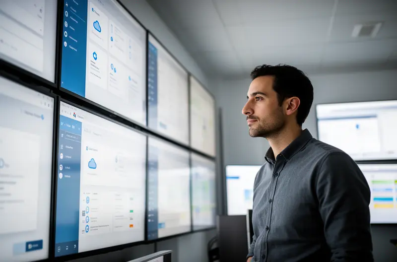 Técnico realizando mantenimiento preventivo en servidor empresarial en Tres Cantos, Equipo de soporte informático atendiendo incidencia crítica en oficina de Tres Cantos, Sistema de backup automatizado protegiendo datos empresariales en Tres Cantos, Firewall de seguridad perimetral instalado en empresa de Tres Cantos, Auditoría informática gratuita evaluando infraestructura tecnológica en Tres Cantos