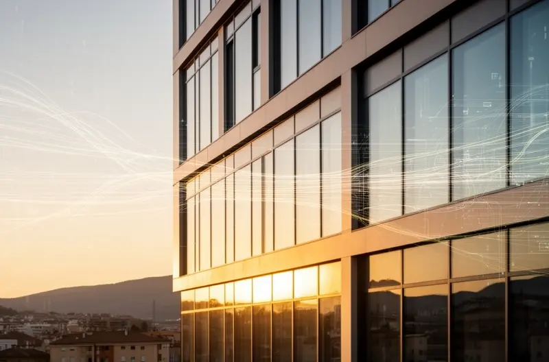 técnico informático revisando servidor en empresa de Collado Villalba, equipo de soporte IT realizando mantenimiento preventivo de red, sala de servidores con infraestructura tecnológica moderna y segura, profesional configurando firewall y sistemas de seguridad informática, diagnóstico técnico de equipos informáticos en oficina empresarial