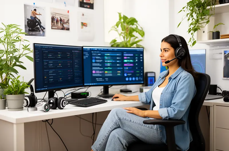 Técnico realizando mantenimiento preventivo en servidor empresarial en Coslada, Panel de monitorización de sistemas informáticos en tiempo real para empresas, Equipo de soporte técnico atendiendo incidencia informática en oficina de Coslada, Infraestructura de red empresarial con gestión profesional y seguridad avanzada, Sala de servidores con sistemas de backup y protección de datos para pymes