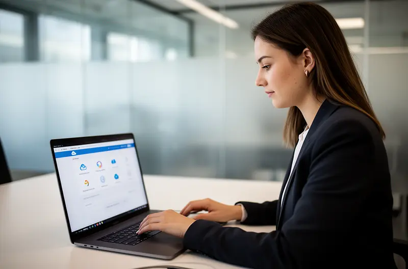 Técnico realizando mantenimiento informático en oficina de Alcobendas, Equipo de soporte técnico atendiendo incidencia informática en empresa, Servidor empresarial con sistemas de seguridad y backup en Alcobendas, Auditoría informática gratuita en pyme de Alcobendas, Infraestructura tecnológica moderna con mantenimiento preventivo
