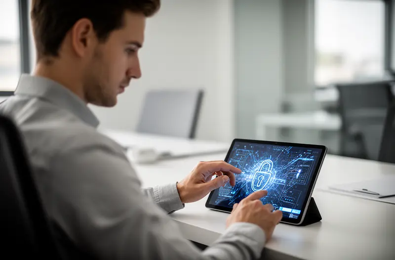 Técnico realizando mantenimiento preventivo en servidor empresarial en Torrejón de Ardoz, Panel de monitorización de infraestructura IT con alertas de seguridad en tiempo real, Equipo de soporte técnico configurando firewall y protección de endpoints, Sala de servidores con sistemas de backup y recuperación ante desastres, Auditoría tecnológica proactiva identificando vulnerabilidades en red empresarial