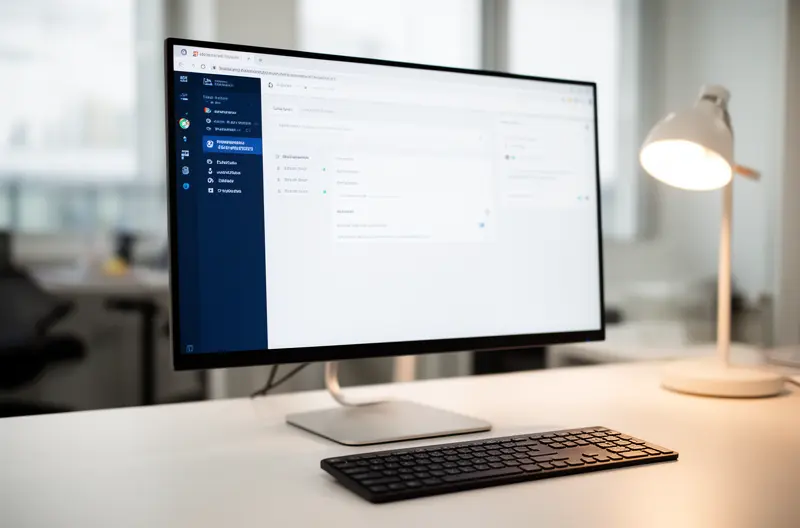 Técnico realizando mantenimiento preventivo en servidor empresarial en Alcorcón, Centro de monitorización de sistemas informáticos con alertas en tiempo real, Equipo de soporte técnico local atendiendo incidencia presencial en oficina, Infraestructura de red empresarial protegida con firewall y ciberseguridad avanzada, Sala de servidores con sistemas de backup y recuperación ante desastres