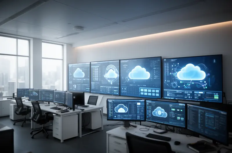 Técnico realizando mantenimiento preventivo en servidor empresarial en Alcalá de Henares, Equipo informático empresarial con monitorización de sistemas en tiempo real, Auditoría informática completa del parque tecnológico de empresa en Alcalá, Profesional configurando medidas de seguridad y protección de datos empresariales, Panel de control de mantenimiento informático mostrando estado de equipos y sistemas