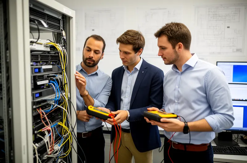 Técnico realizando mantenimiento preventivo en servidor Windows empresarial, Panel de monitorización de rendimiento de servidor Windows Server, Checklist de tareas de mantenimiento diario para servidores Windows, Proceso de actualización y gestión de parches en Windows Server, Auditoría de seguridad y prueba de restauración en infraestructura Windows