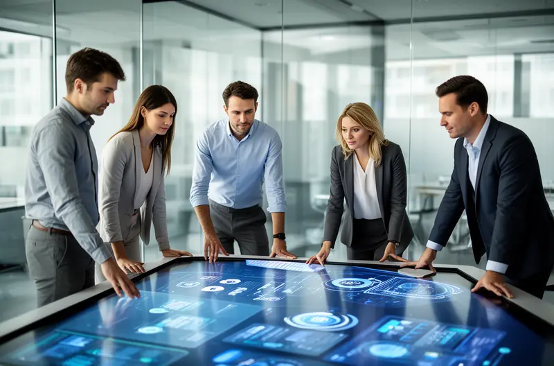 Técnico realizando mantenimiento proactivo en servidor empresarial, Panel de monitorización continua de infraestructura IT en tiempo real, Equipo implementando plan de mantenimiento informático preventivo, Herramientas de seguridad y backup para mantenimiento proactivo, Auditoría tecnológica de sistemas informáticos empresariales