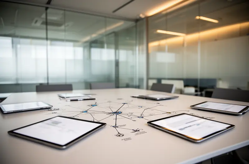 Técnico realizando mantenimiento preventivo en infraestructura de red empresarial, Panel de monitorización de red mostrando métricas de rendimiento y disponibilidad, Equipo de switches y routers en rack de comunicaciones con cableado estructurado, Ingeniero configurando firewall para mantenimiento de seguridad de red, Sala de servidores con infraestructura de red organizada y documentada