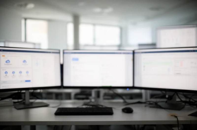 Diagrama de arquitectura cloud híbrida para empresas, Proceso de migración segura a la nube con protección de datos, Panel de monitorización de infraestructura cloud en tiempo real, Equipo técnico planificando implementación de soluciones cloud empresariales, Sistema de backup automático y recuperación en entornos cloud