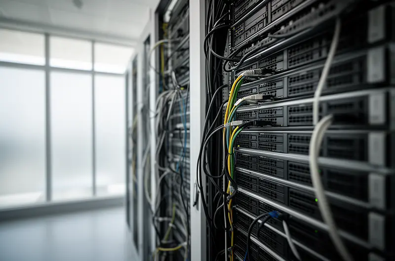 Servidor cloud empresarial con cifrado de datos y backup automático, Equipo colaborando en tiempo real mediante almacenamiento en la nube seguro, Dashboard de monitorización continua de infraestructura cloud empresarial, Arquitectura escalable de almacenamiento en la nube para pymes, Técnico realizando auditoría de seguridad en entorno cloud corporativo