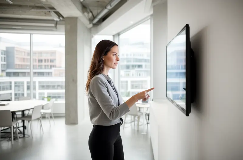 Técnico instalando centralita telefónica empresarial en rack de comunicaciones, Centralita IP moderna con conexiones de red y líneas telefónicas configuradas, Equipo de trabajo utilizando sistema telefónico empresarial integrado con ordenadores, Diagrama de infraestructura de red para instalación de centralita VoIP, Panel de administración de centralita telefónica mostrando configuración de extensiones