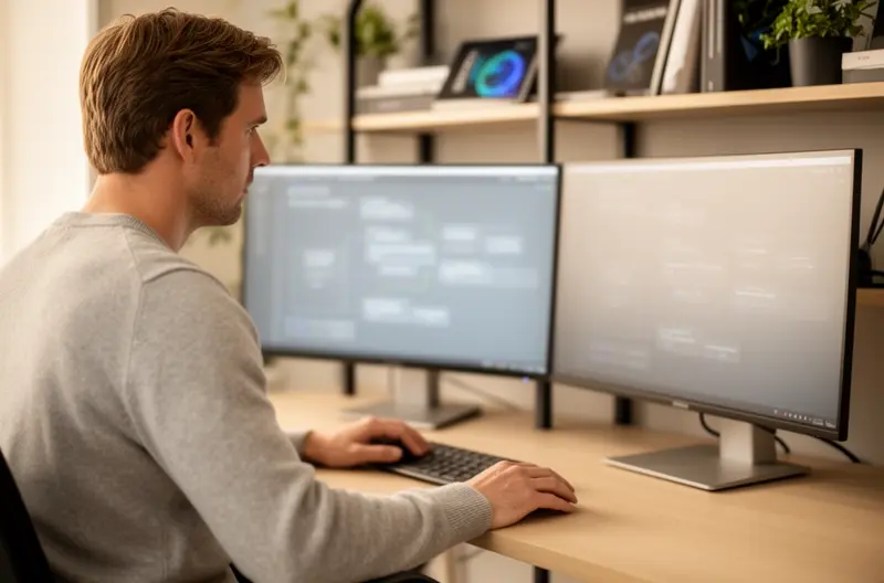 Auditor revisando checklist de seguridad informática en servidor empresarial, Técnico evaluando protocolos de red con herramientas de auditoría profesional, Diagrama de flujo de auditoría informática con puntos de control críticos, Profesional IT analizando políticas de contraseñas en pantalla de monitorización, Equipo de ciberseguridad realizando auditoría de sistemas con checklist estructurado