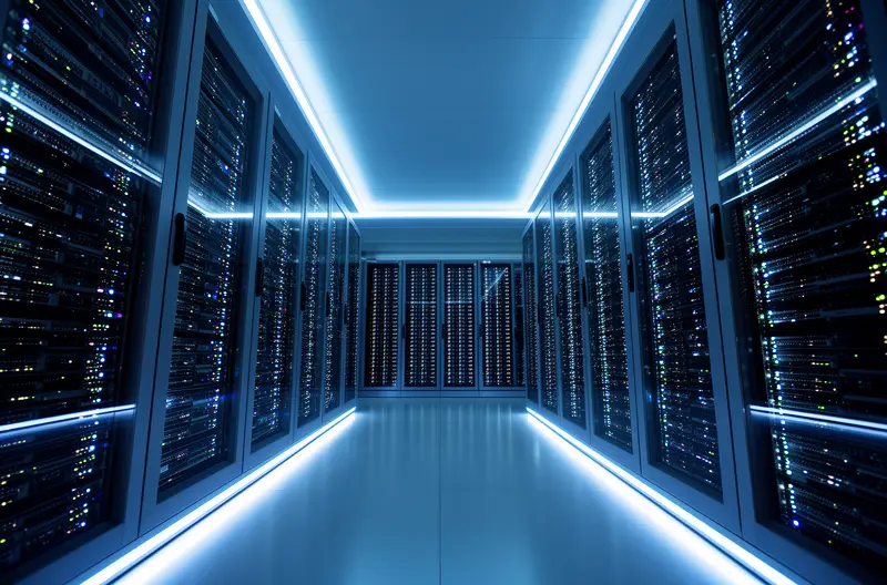 Técnico realizando mantenimiento preventivo en servidor empresarial, Equipo de soporte informático atendiendo incidencia en oficina de Majadahonda, Panel de control de seguridad informática con protección activa, Profesional IT configurando sistema de backup y recuperación de datos, Auditoría de infraestructura tecnológica en empresa de Majadahonda