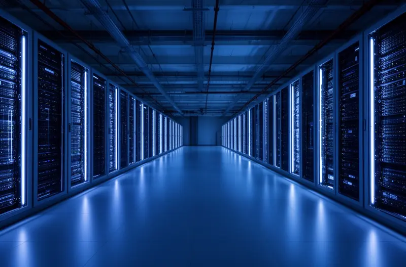 Técnico realizando mantenimiento preventivo en servidores empresariales, Infraestructura de red empresarial con cableado estructurado certificado, Equipo de soporte técnico gestionando servicios informáticos remotos, Sistema de ciberseguridad multicapa protegiendo datos empresariales, Migración de servicios empresariales a la nube con Microsoft Azure