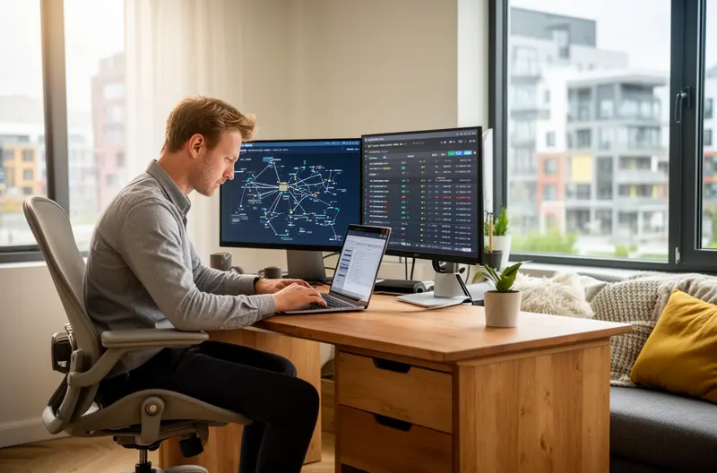 Equipo técnico gestionando incidencias informáticas en centro de operaciones, Sistema automatizado de detección y clasificación de incidencias IT, Técnico resolviendo incidencia informática en servidor empresarial, Dashboard de monitorización y gestión de incidencias tecnológicas, Coordinación remota y presencial para resolución de incidencias IT