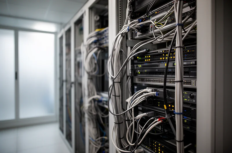 Equipo empresarial revisando plan estratégico IT en sala de reuniones moderna, Dashboard con KPIs y métricas de rendimiento tecnológico en pantalla, Arquitectura de infraestructura IT cloud y on-premise con iconos de seguridad, Consultor IT presentando roadmap tecnológico con marcos ITIL y COBIT, Monitorización en tiempo real de sistemas críticos empresariales con gráficos