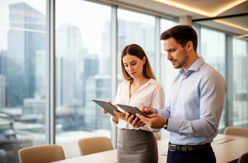 consultor IT evaluando infraestructura empresarial, equipo de consultoría tecnológica en reunión estratégica, diagrama de transformación digital para empresas, soporte técnico IT presencial en oficinas, dashboard de monitorización de sistemas IT